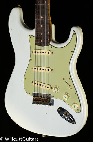 Fender Custom Shop Willcutt True '62 Stratocaster Journeyman Relic Olympic White Large C (055)