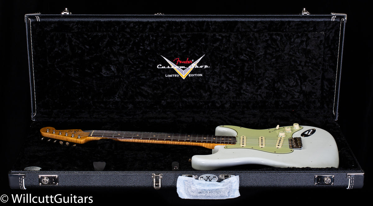 Fender Custom Shop Willcutt True '62 Stratocaster Journeyman Relic Olympic White Large C (055)