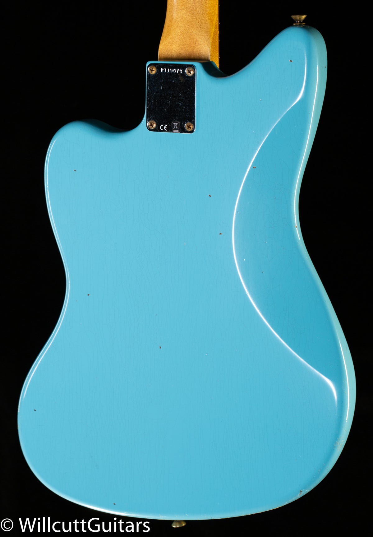 Fender Custom Shop 1962 Jazzmaster Journeyman Relic Painted Head Cap Daphne Blue (079)