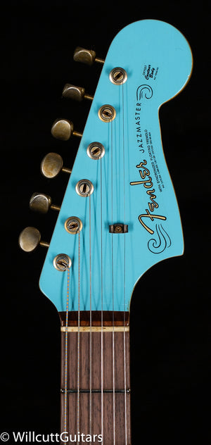 Fender Custom Shop 1962 Jazzmaster Journeyman Relic Painted Head Cap Daphne Blue (079)