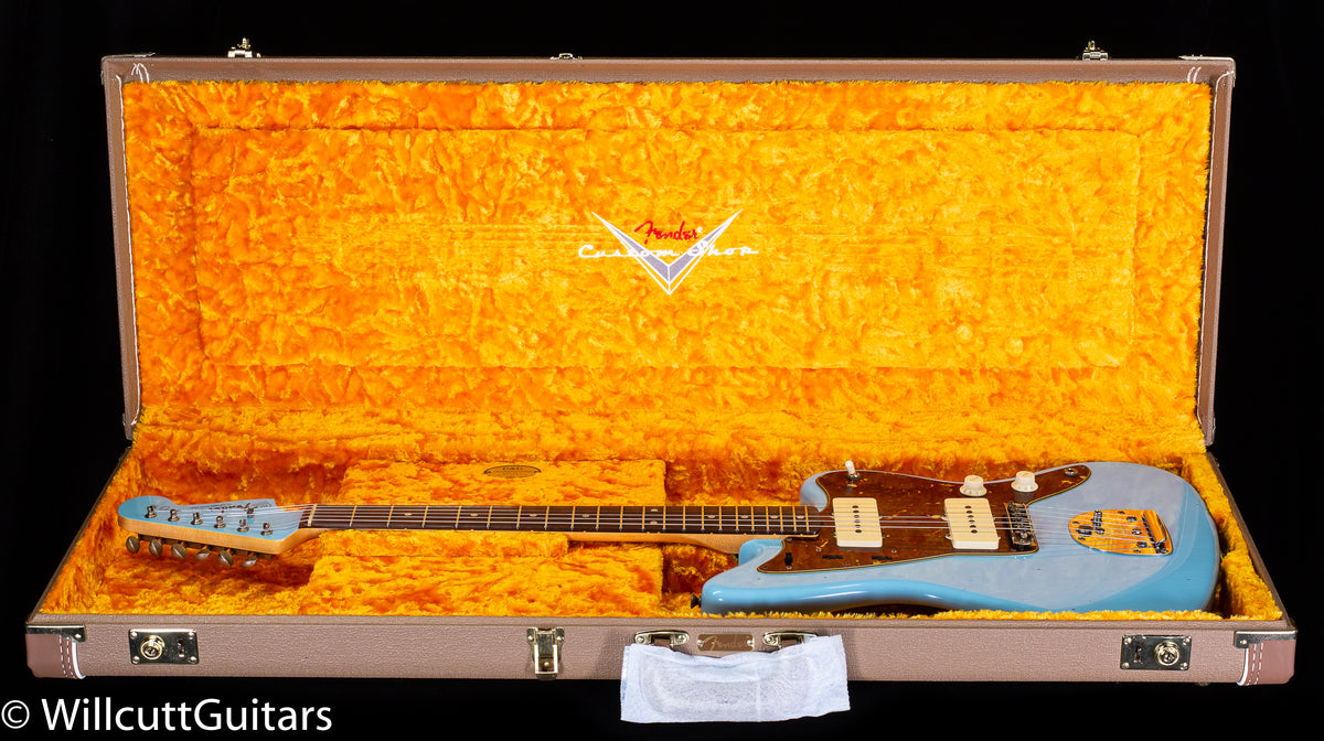 Fender Custom Shop 1962 Jazzmaster Journeyman Relic Painted Head Cap Daphne Blue (079)