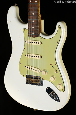 Fender Custom Shop True '62 Strat Journeyman Relic Masterbuilt Dennis Galuszka Olympic White Brazilian (636)