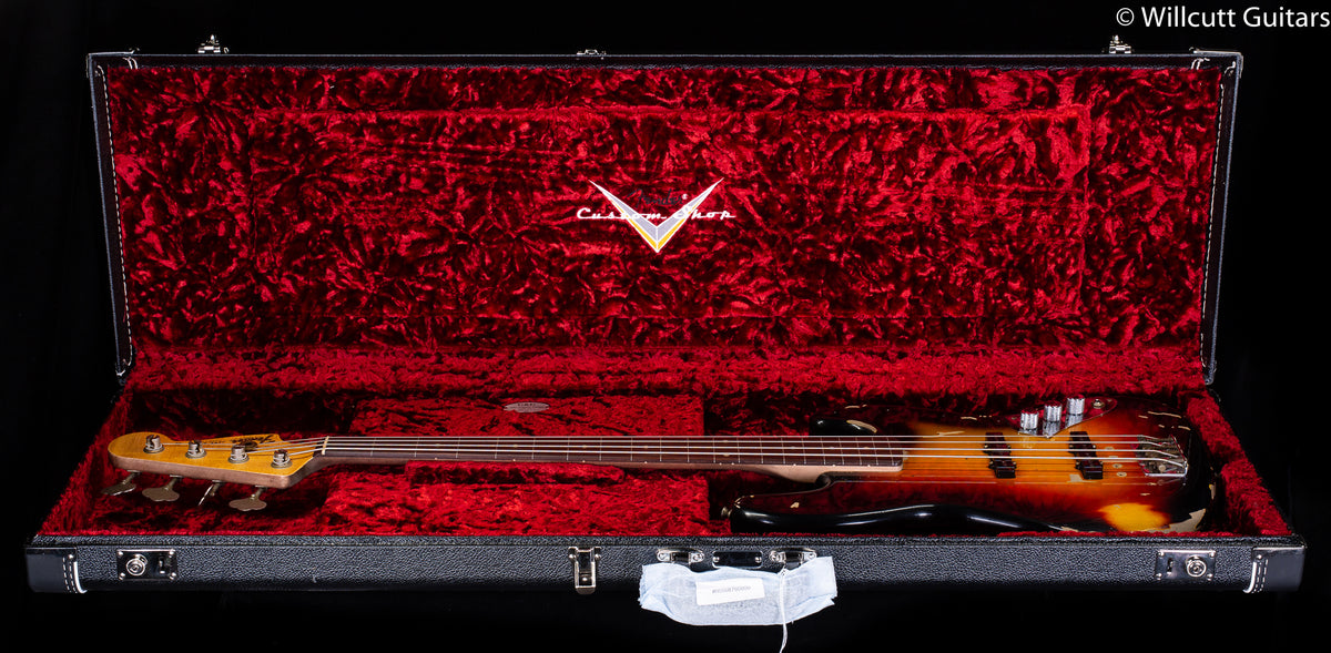 Fender Custom Shop Jaco Pastorius Tribute Fretless Jazz Bass, Rosewood Fingerboard, 3-Color Sunburst (682)