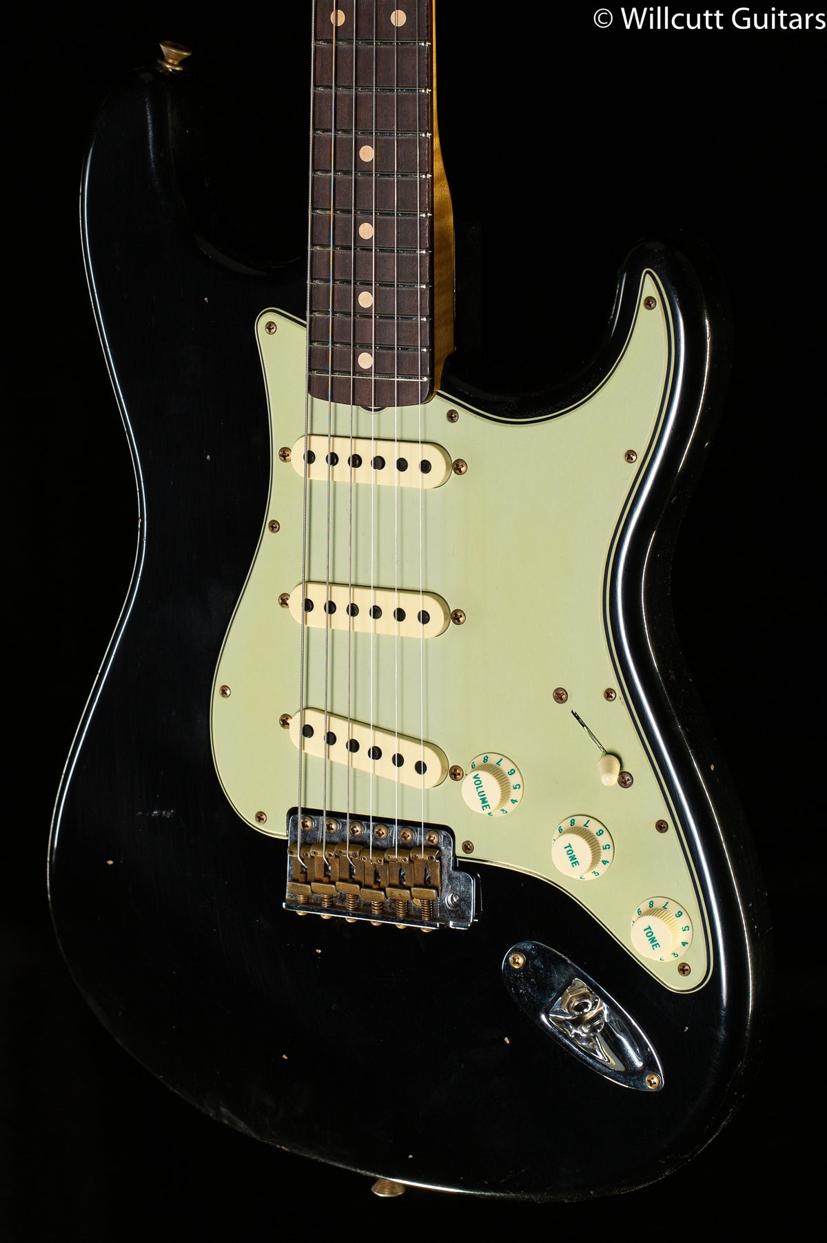 Fender Custom Shop Willcutt True '62 Stratocaster Journeyman Relic Black 60s C (794)