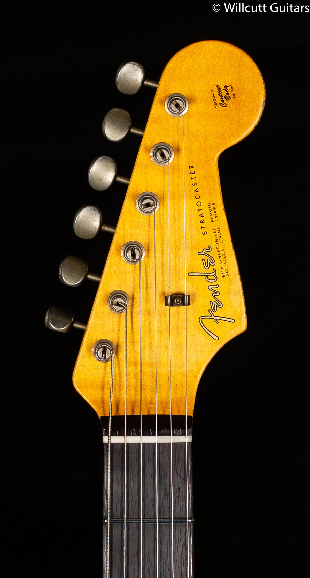 Fender Custom Shop Willcutt True &#39;62 Stratocaster Journeyman Relic Black over 3TS &#39;59 C