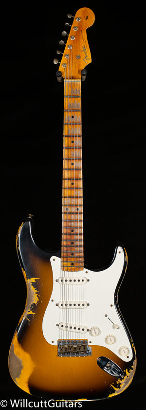 Fender Custom Shop 1955 Stratocaster Heavy Relic 2-Tone Sunburst (674)