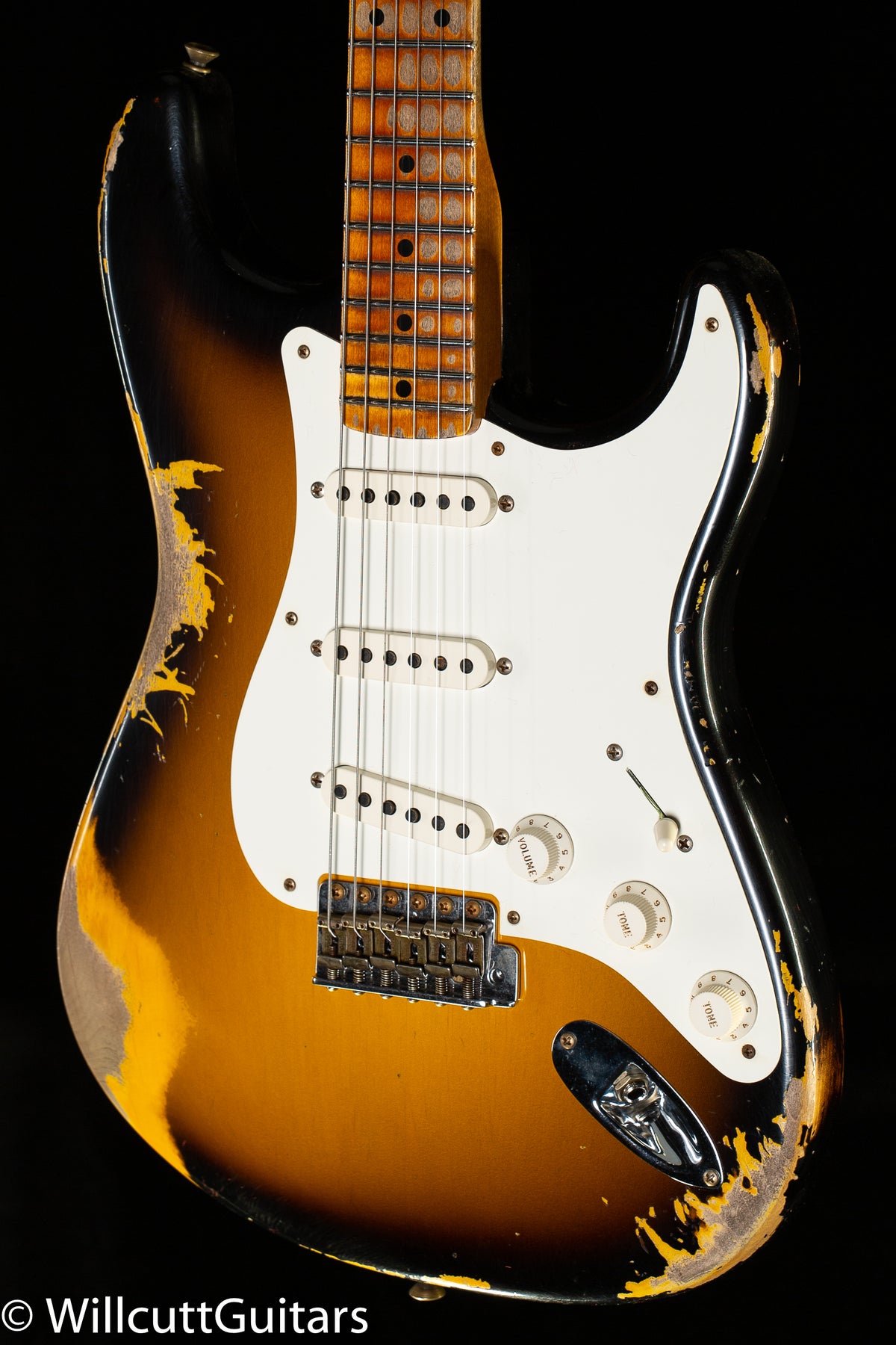 Fender Custom Shop 1955 Stratocaster Heavy Relic 2-Tone Sunburst (674)