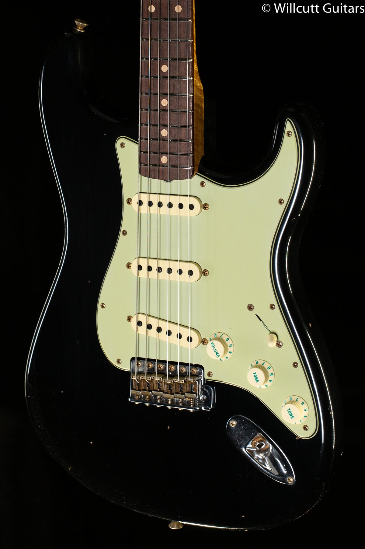 Fender Custom Shop Willcutt True '62 Stratocaster Journeyman Relic Black Large C (778)