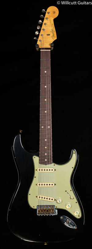Fender Custom Shop Willcutt True '62 Stratocaster Journeyman Relic Black 60s C (823)