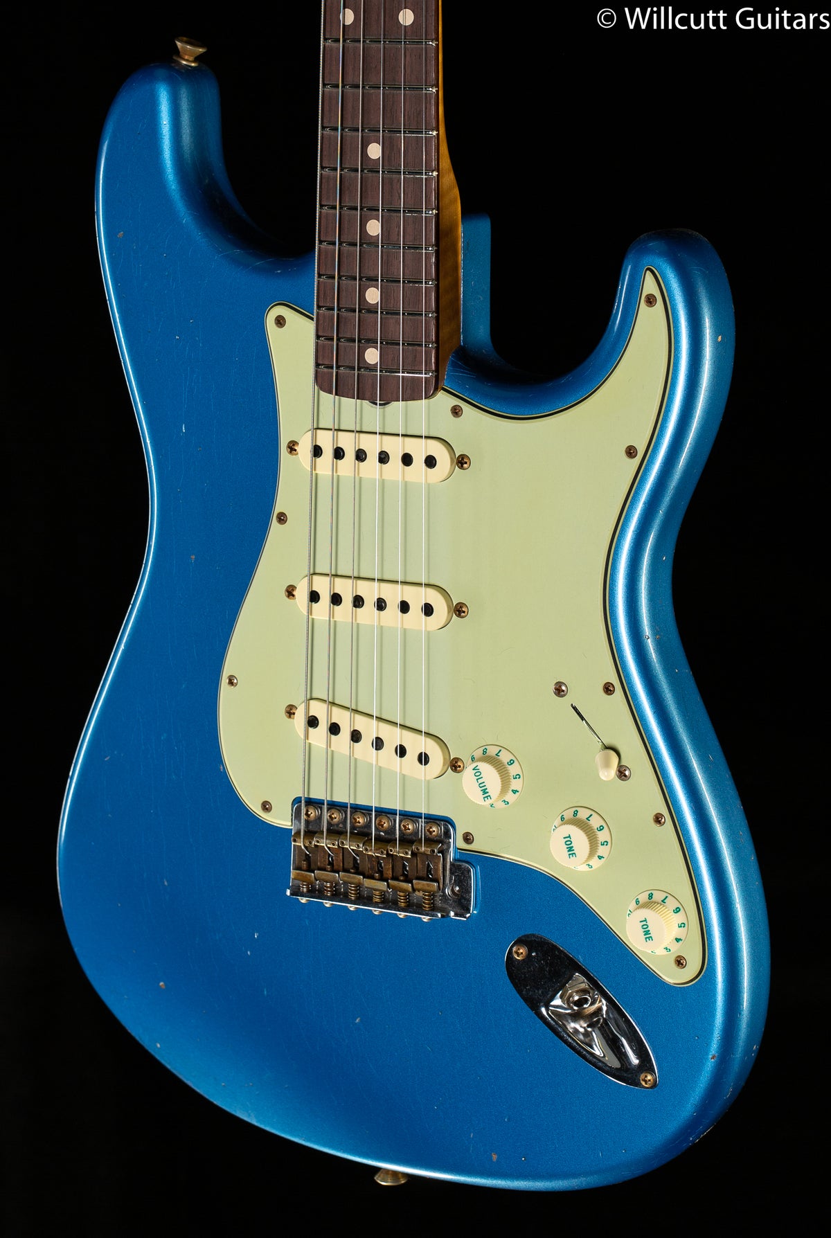 Fender Custom Shop Willcutt True '62 Stratocaster Journeyman Relic Lake Placid Blue Large C (837)