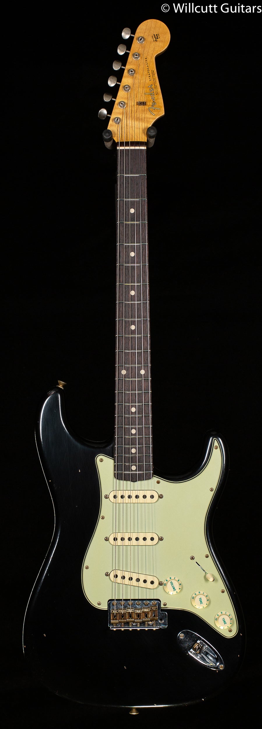 Fender Custom Shop Willcutt True &#39;62 Stratocaster Journeyman Relic Black 60s Oval C