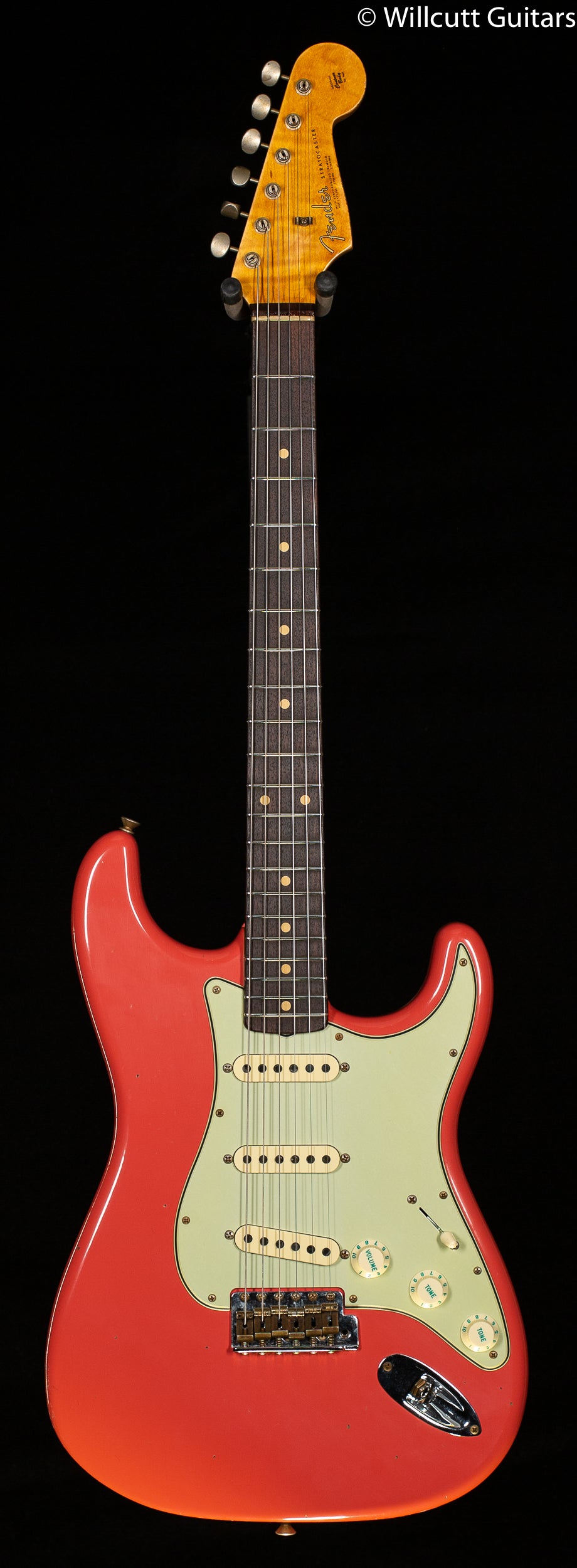 Fender Custom Shop Willcutt True &#39;62 Stratocaster Journeyman Relic Fiesta Red Josephina Handwound 57 Soft V
