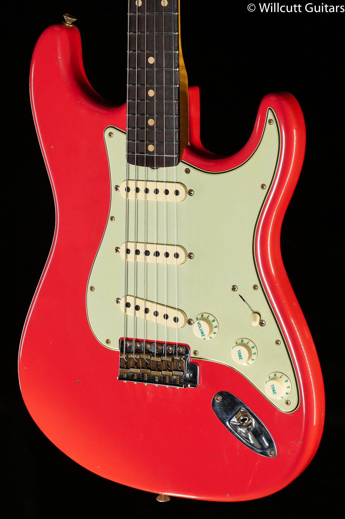Fender Custom Shop Willcutt True &#39;62 Stratocaster Journeyman Relic Fiesta Red 60s Oval C