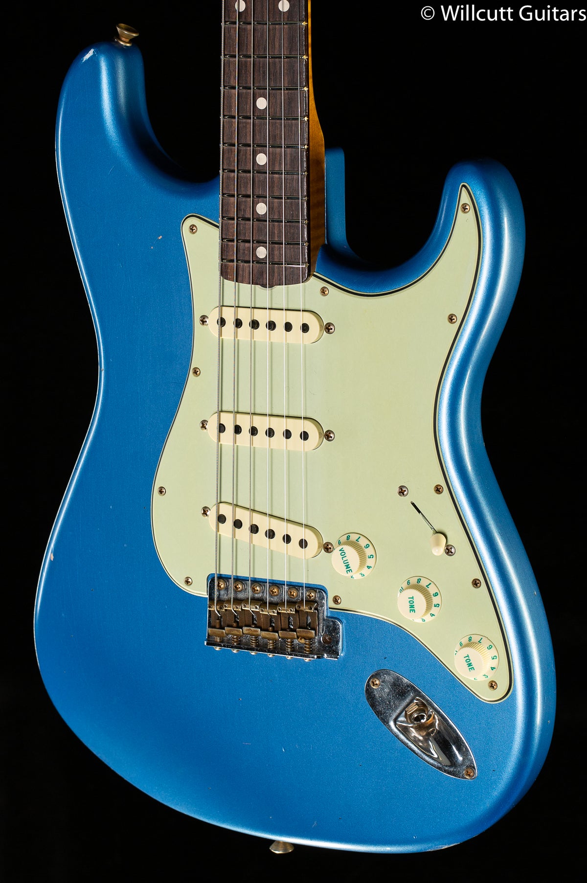 Fender Custom Shop Willcutt True &#39;62 Stratocaster Journeyman Relic Lake Placid Blue Large C