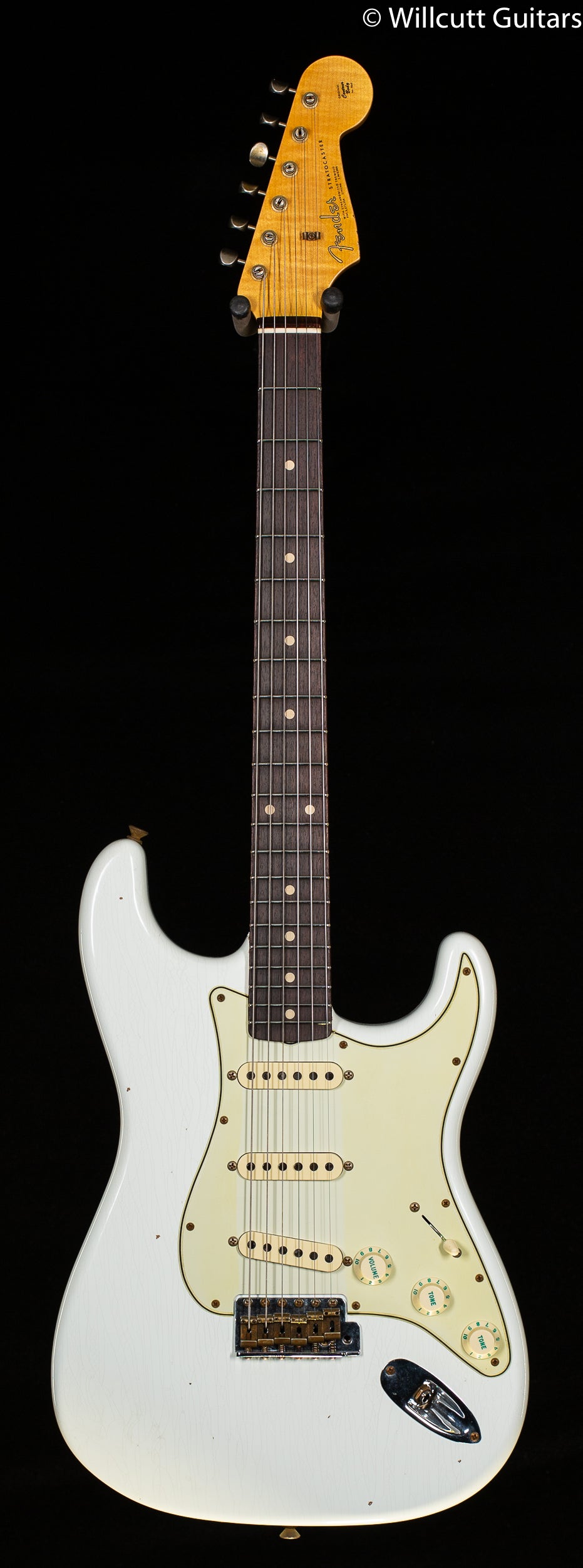 Fender Custom Shop Willcutt True &#39;62 Stratocaster Journeyman Relic Olympic White Large C