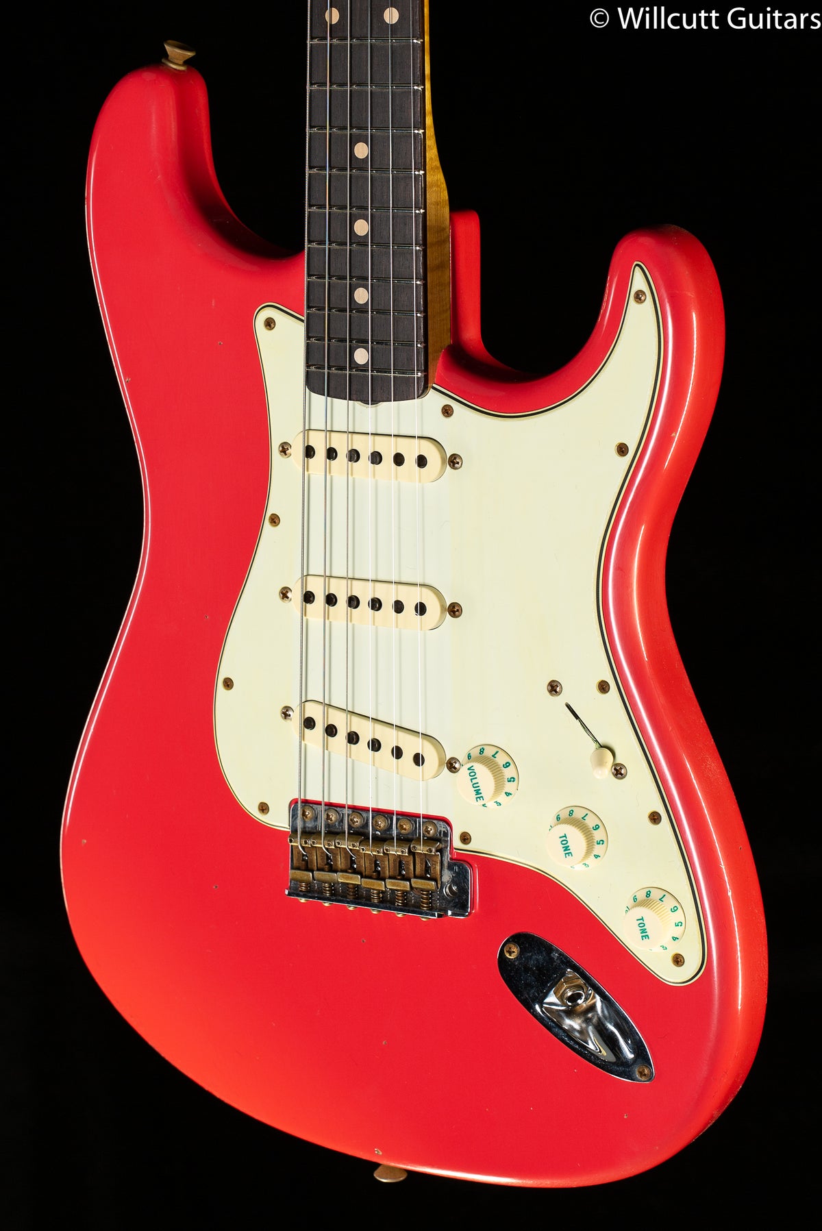 Fender Custom Shop Willcutt True &#39;62 Stratocaster Journeyman Relic Fiesta Red Large C