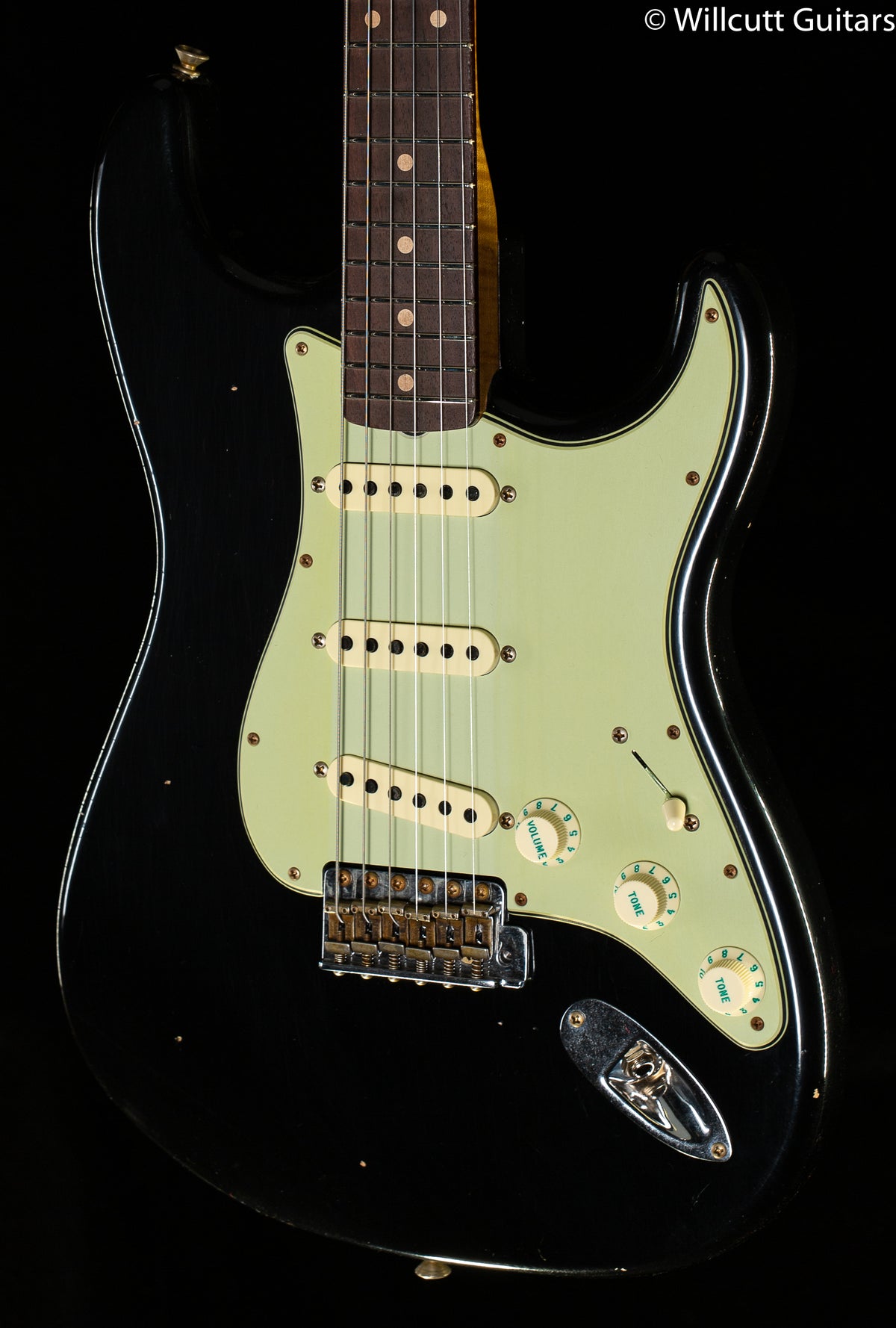 Fender Custom Shop Willcutt True '62 Stratocaster Journeyman Relic Black 60s C (155)