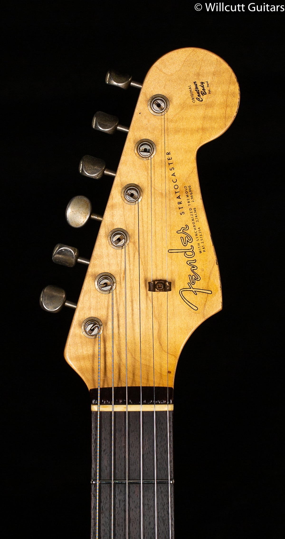 Fender Custom Shop Willcutt True &#39;62 Stratocaster Journeyman Relic Black over 3TS &#39;59 C