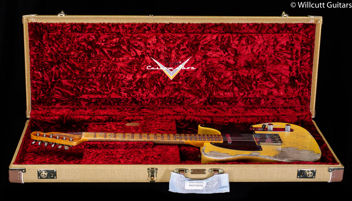 Fender Custom Shop LTD 1951 Telecaster Super Heavy Relic Aged Nocaster Blonde (870)