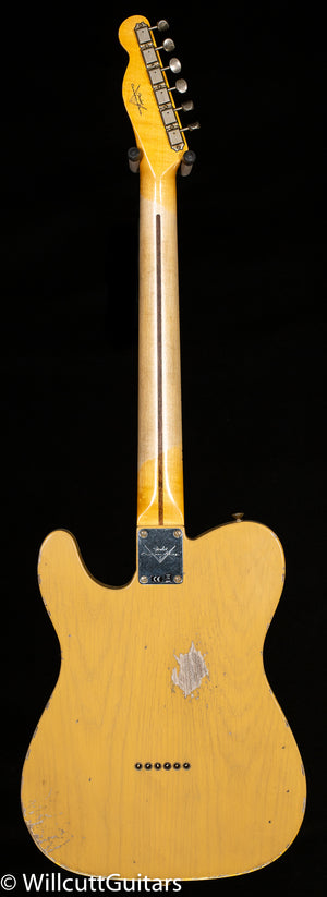 FENDER CUSTOM SHOP 52 TELECASTER® RELIC® AGED NOCASTER® BLONDE (780)