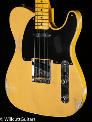 FENDER CUSTOM SHOP 52 TELECASTER® RELIC® AGED NOCASTER® BLONDE (780)