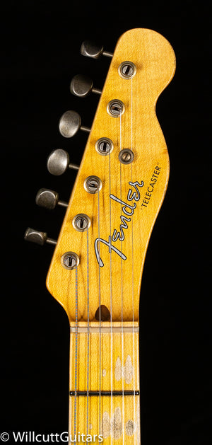 FENDER CUSTOM SHOP 52 TELECASTER® RELIC® AGED NOCASTER® BLONDE (780)