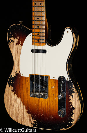 Fender Custom Shop LTD 1950 Double Esquire Super Heavy Relic Wide Fade 2-Color Sunburst (017)