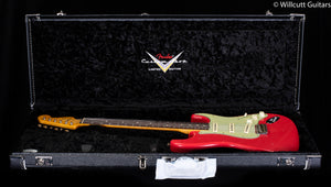 Fender Custom Shop Willcutt True '62 Stratocaster Journeyman Relic Fiesta Red 60s Oval C (697)