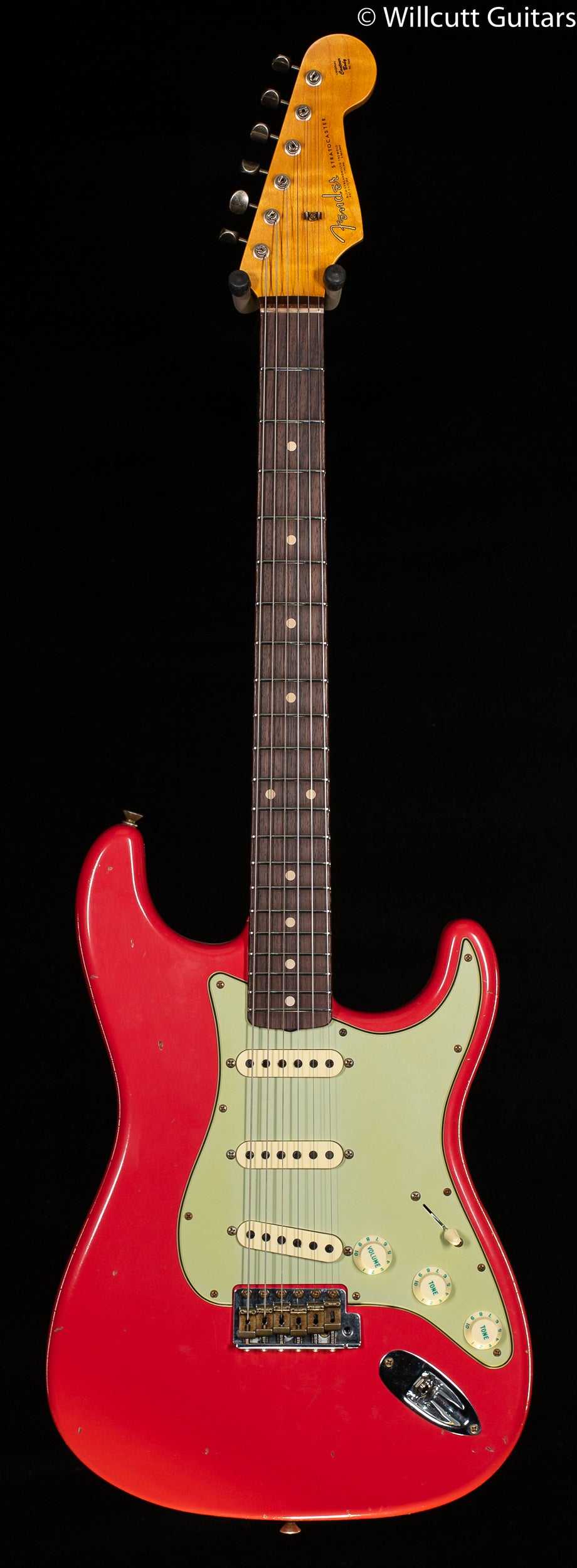 Fender Custom Shop Willcutt True '62 Stratocaster Journeyman Relic Fiesta Red 60s Oval C (759)
