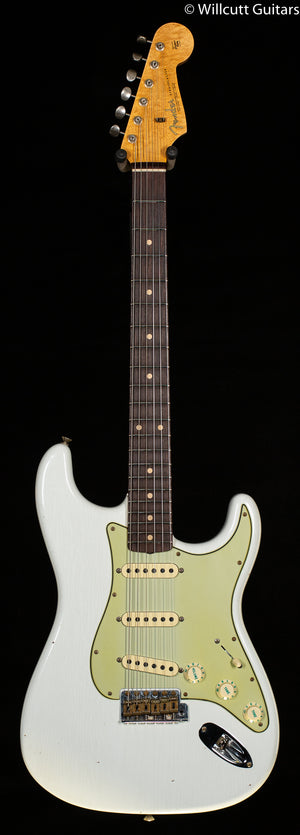 Fender Custom Shop Willcutt True '62 Stratocaster Journeyman Relic Olympic White Large C (142)