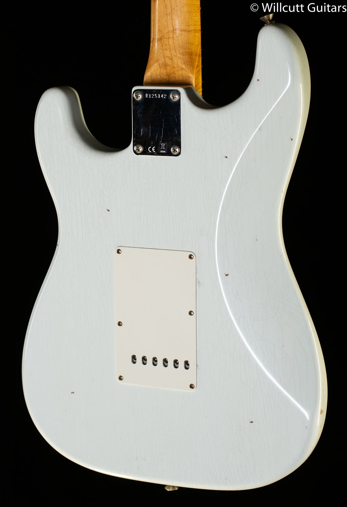 Fender Custom Shop Willcutt True '62 Stratocaster Journeyman Relic Olympic White Large C (142)
