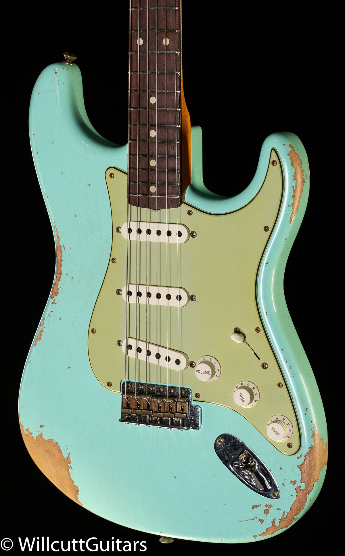Fender Custom Shop 1961 Stratocaster Heavy Relic Surf Green (466)
