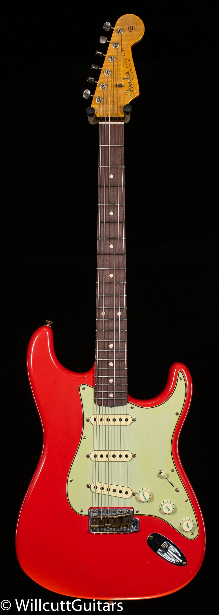 Fender Custom Shop Willcutt True '62 Stratocaster Journeyman Relic Fiesta Red Josephina Handwound 57 Soft V (471)