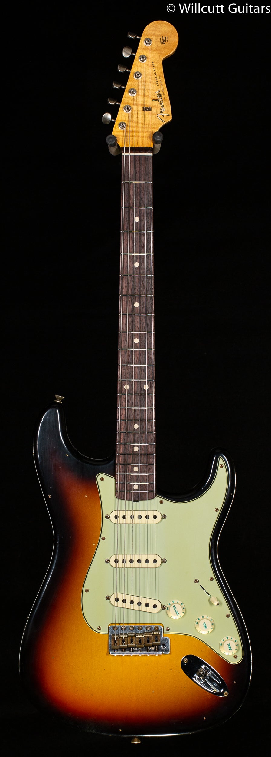 Fender Custom Shop Willcutt True '62 Stratocaster Journeyman Relic 3-Tone Sunburst Josephina Handwound 57 Soft V (585)
