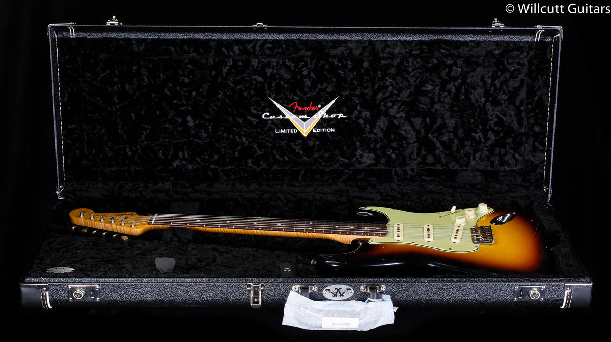 Fender Custom Shop Willcutt True '62 Stratocaster Journeyman Relic 3-Tone Sunburst Josephina Handwound 57 Soft V (585)