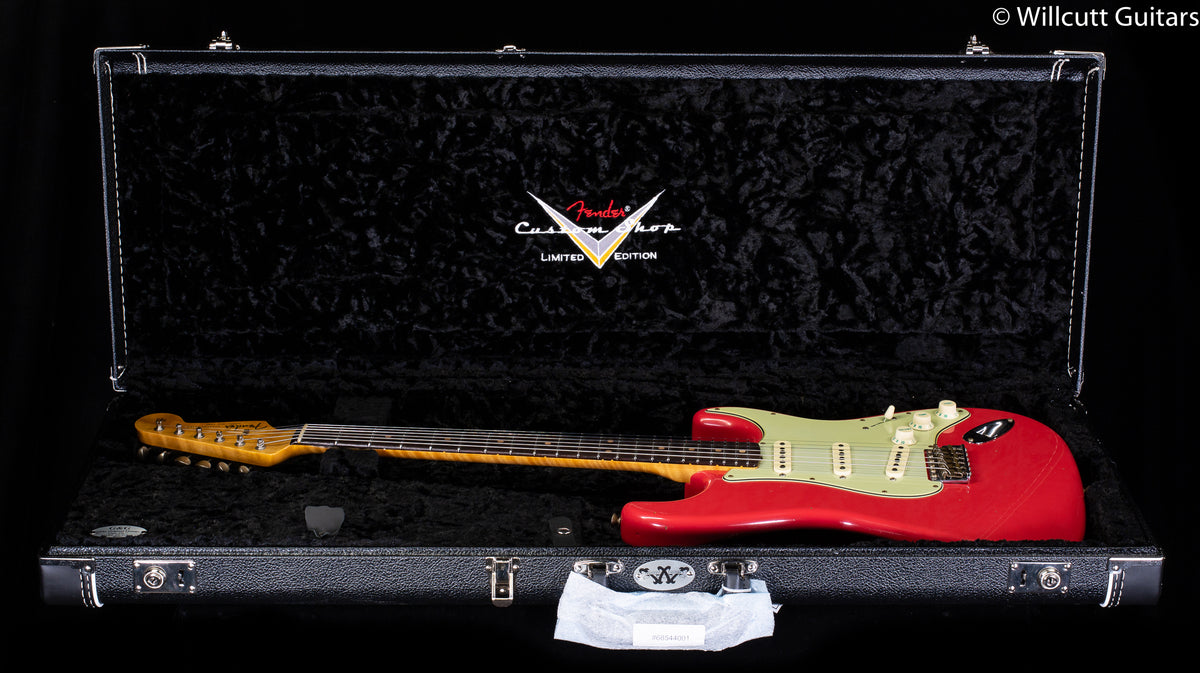 Fender Custom Shop Willcutt True '62 Stratocaster Journeyman Relic Fiesta Red 60s Oval C (618)