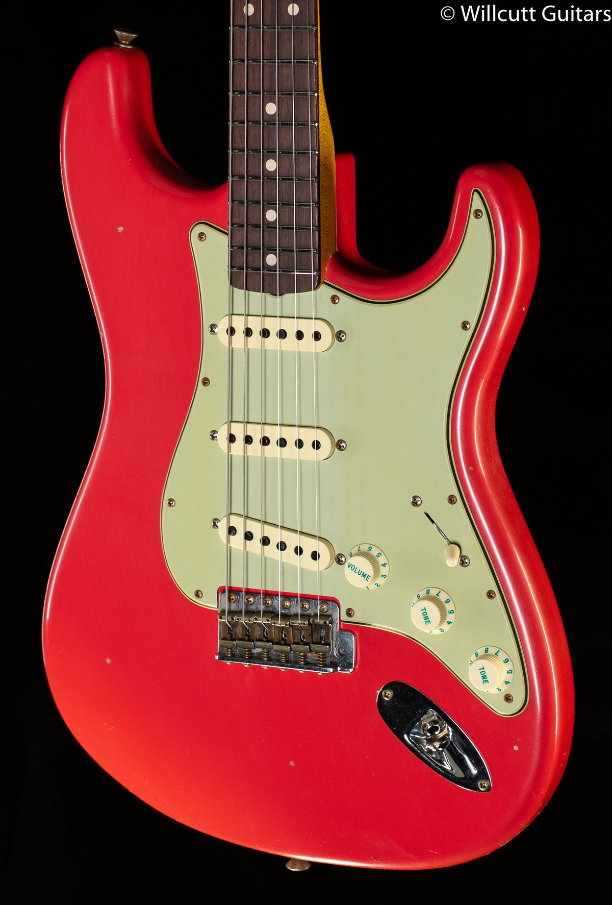 Fender Custom Shop Willcutt True '62 Stratocaster Journeyman Relic Fiesta Red 60s Oval C (665)