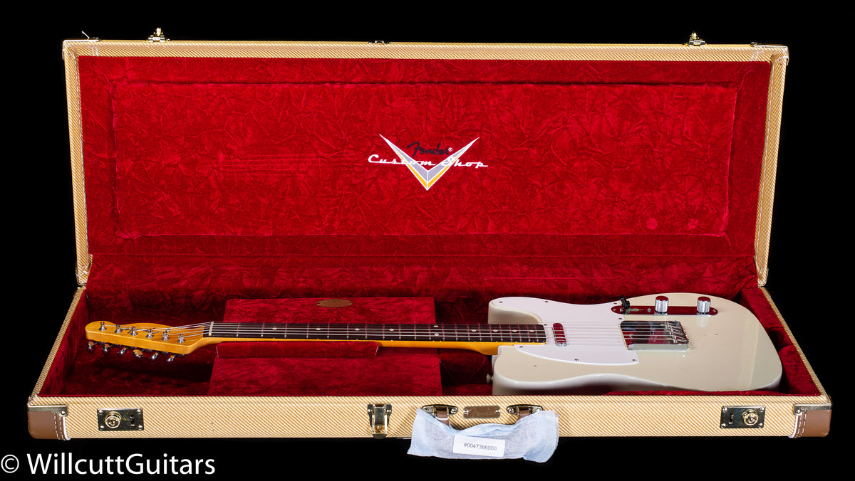 Fender Custom Shop Jimmy Page Signature Telecaster Journeyman Relic Rosewood Fingerboard White Blonde (860)