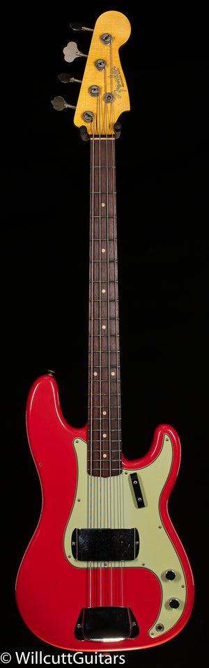 Fender Custom Shop 1963 Precision Bass Journeyman Relic Aged Fiesta Red (016)