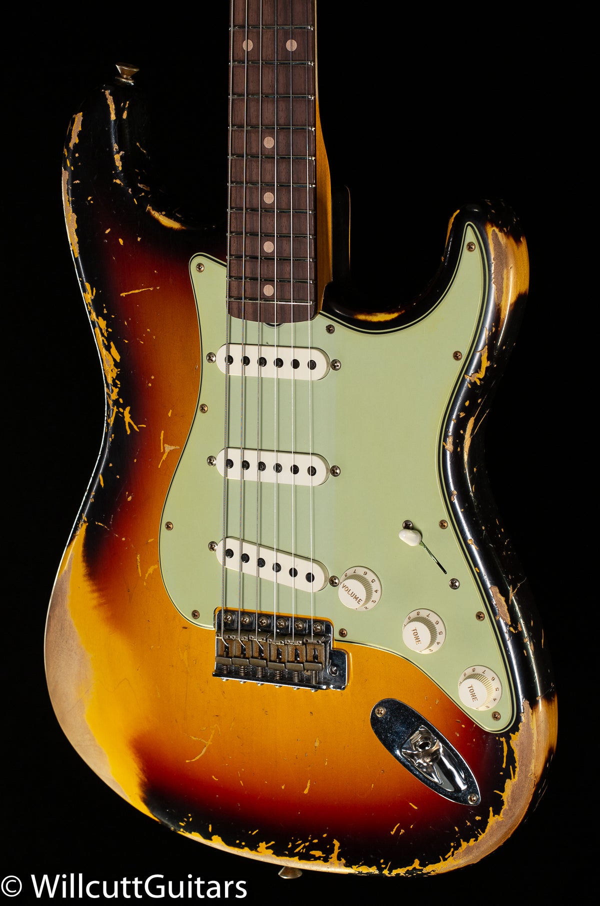 Fender Custom Shop 1960 Stratocaster Heavy Relic 3-Tone Sunburst (127)