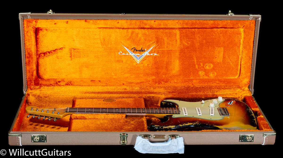 Fender Custom Shop 1960 Stratocaster Heavy Relic 3-Tone Sunburst (127)