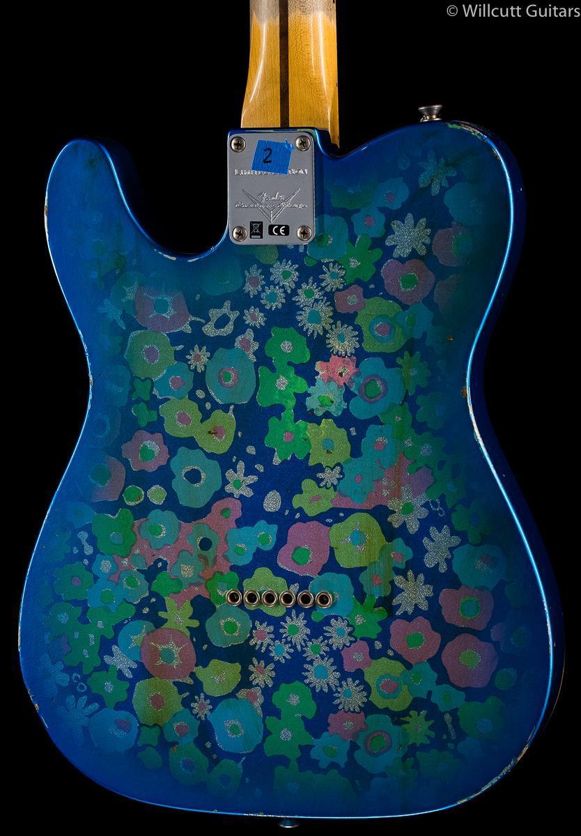 ギター Telecaster Blue Flower Fender Classic 69 Telecaster - Blue Flower with Maple