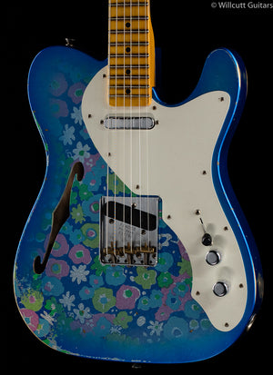 Fender Custom Shop 50s Relic Thinline Tele Blue Flower