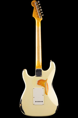 Fender Custom Shop 1960 Stratocaster® Heavy Relic Vintage White over 3-Tone Sunburst (606)