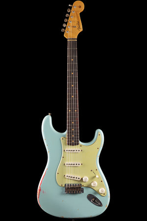 Fender Custom Shop 1960 Stratocaster Heavy Relic Sonic Blue over Fiesta Red