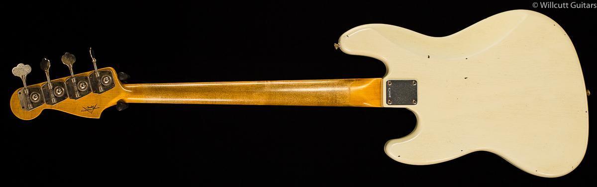 Fender Custom Shop 1960 Journeyman Jazz Bass Aged Olympic White Bass Guitar