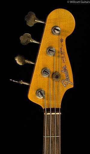 Fender Custom Shop 1960 Journeyman Jazz Bass Aged Olympic White Bass Guitar