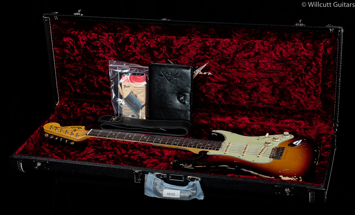 Fender Custom Shop Michael Landau Signature 1968 Relic Stratocaster Bleached 3-Color Sunburst (707)