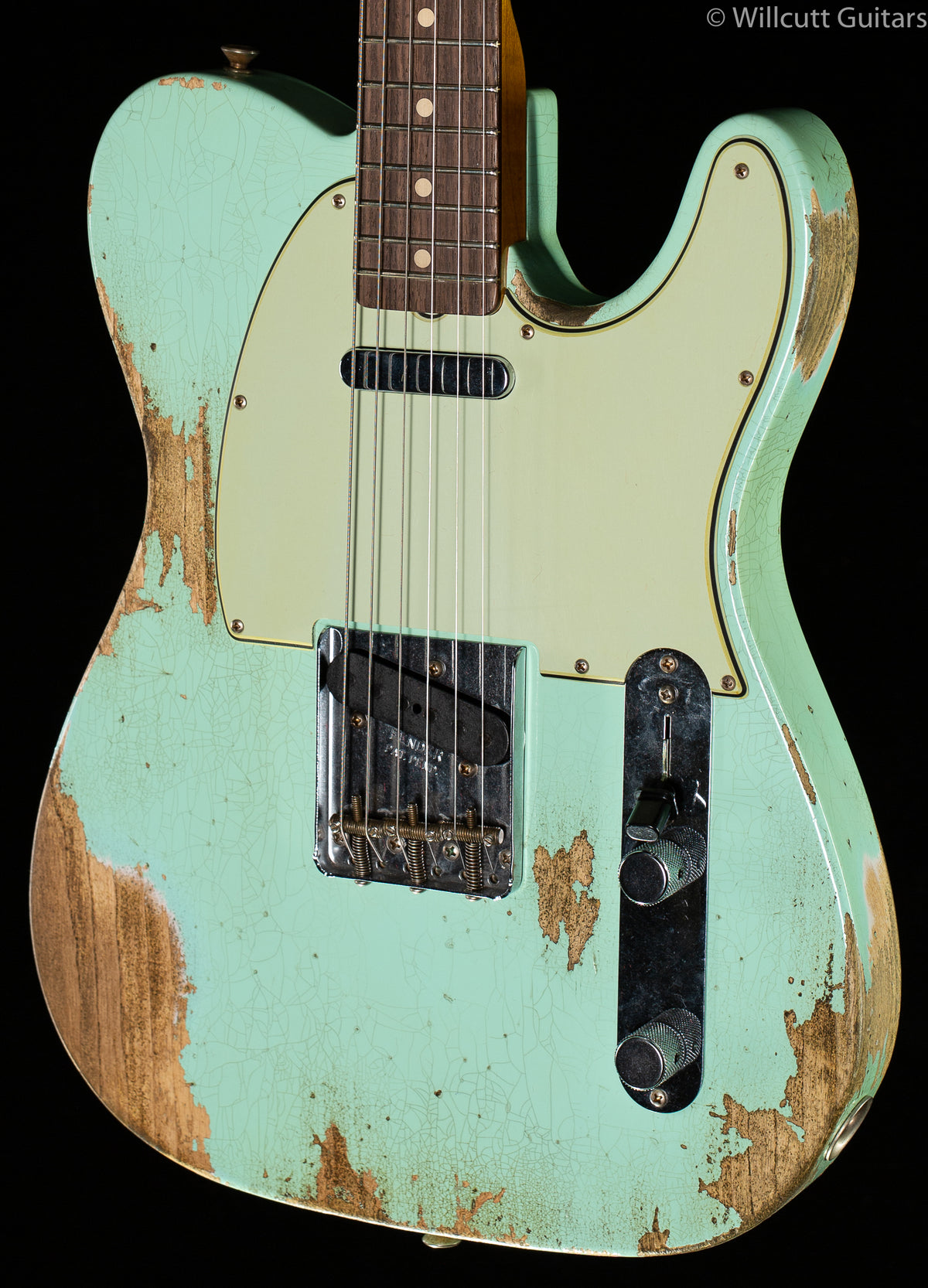 Fender Custom Shop 63 TELECASTER Heavy Relic Super Faded Surf Green