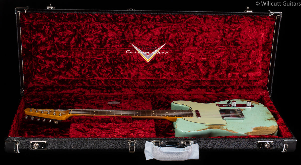 Fender Custom Shop 63 TELECASTER Heavy Relic Super Faded Surf Green